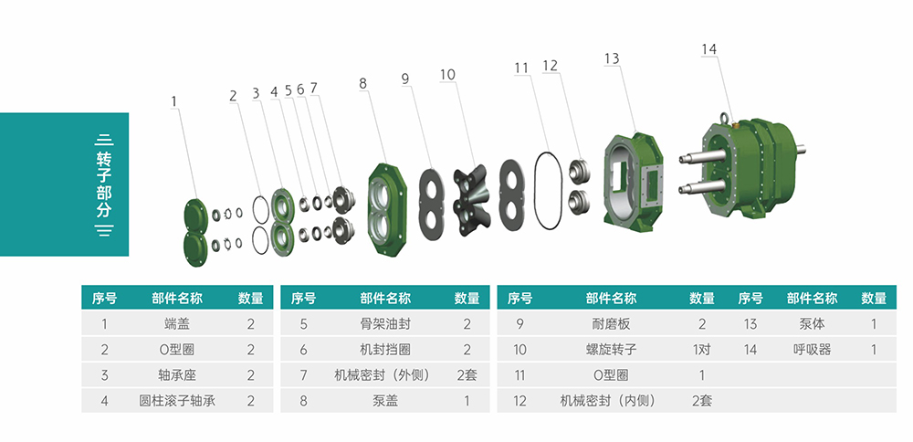 GS/DR係列凸輪91视频污污污轉子部分結構圖